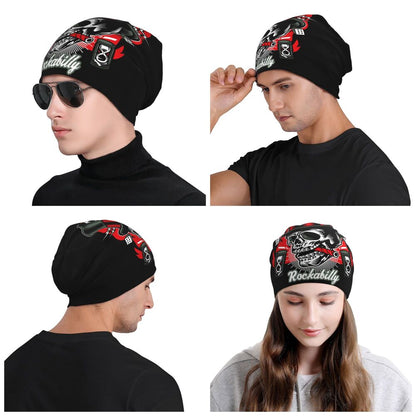 Rockabilly Skull Beanie VA05