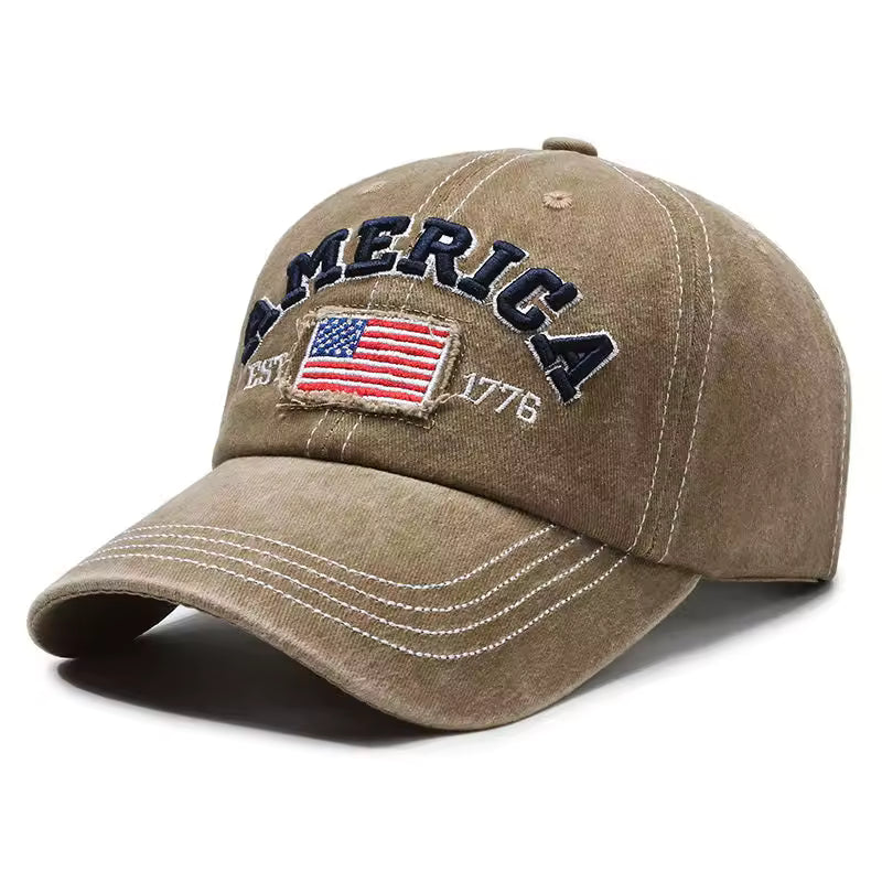 America Vintage Washed Cotton Baseball Cap