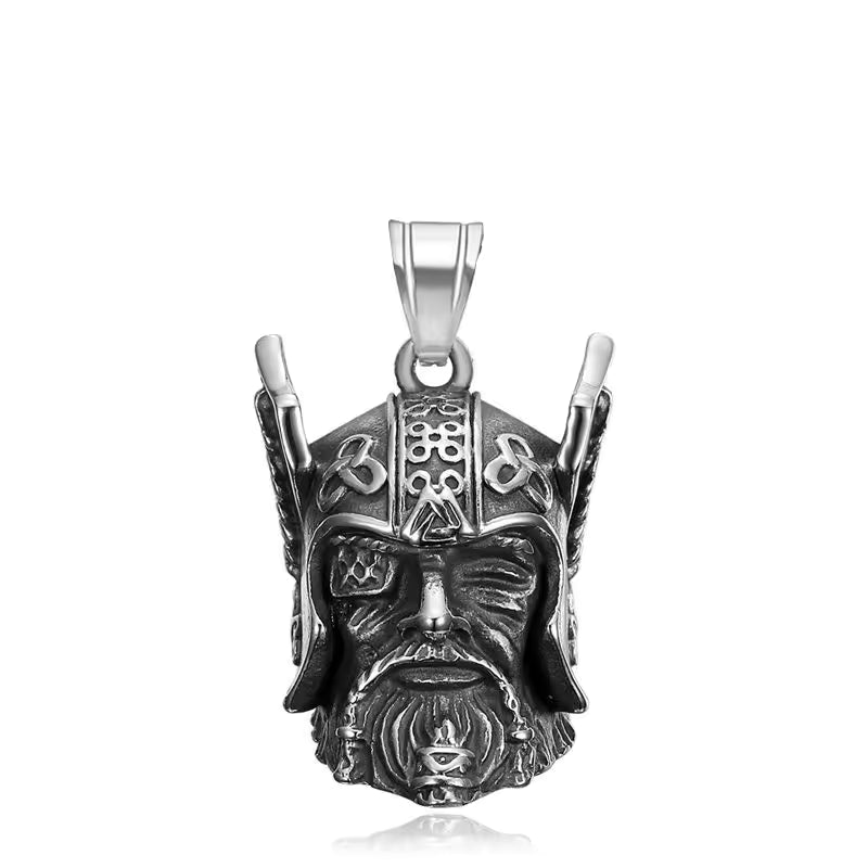 Viking Warrior Bell Pendant Necklace