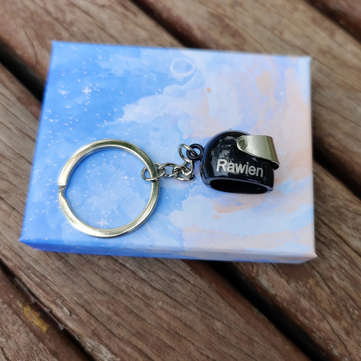 Customized Motorcycle Helmet Keychain