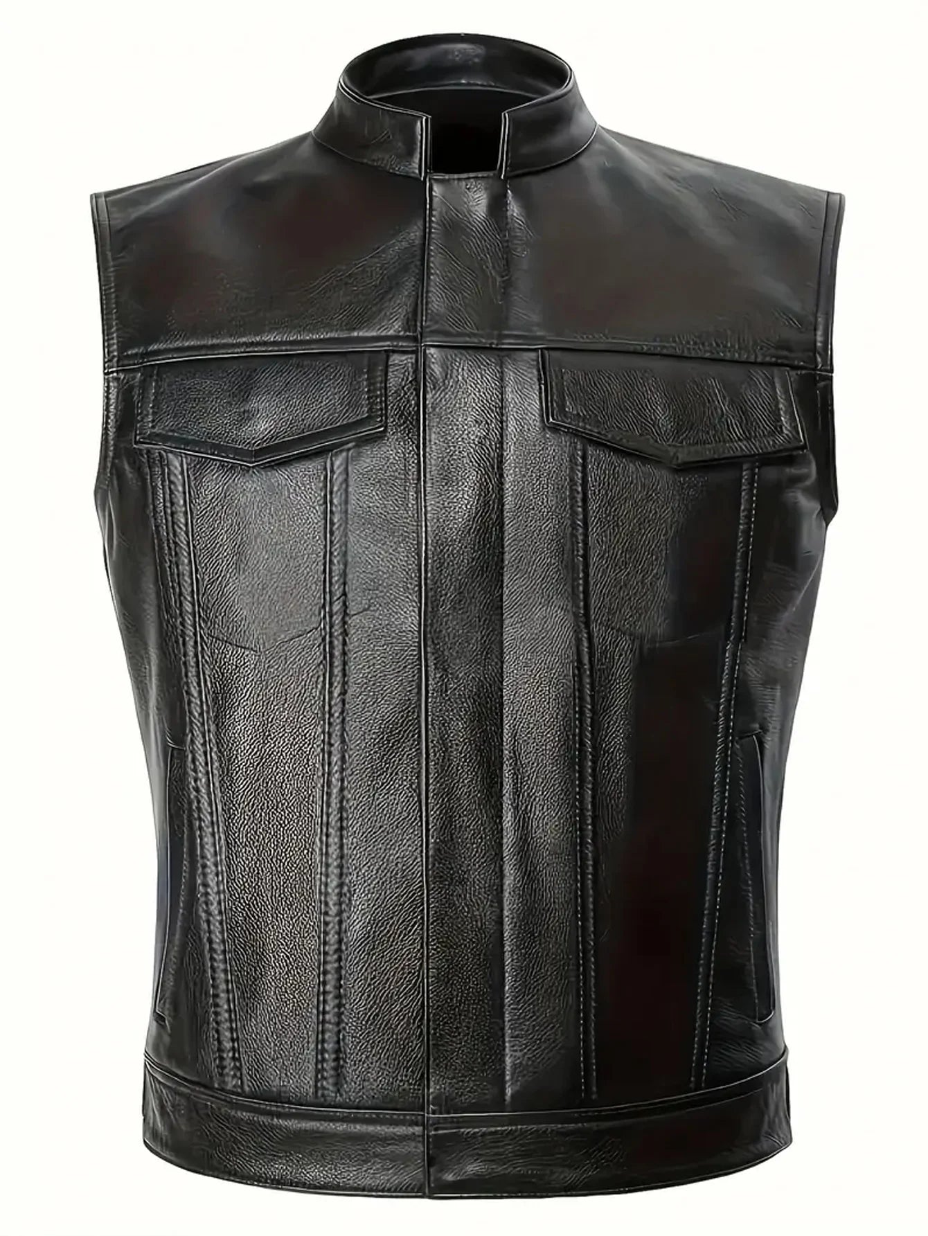 Live To Ride Born To Be Free Eagle Embroidered Leather Vest