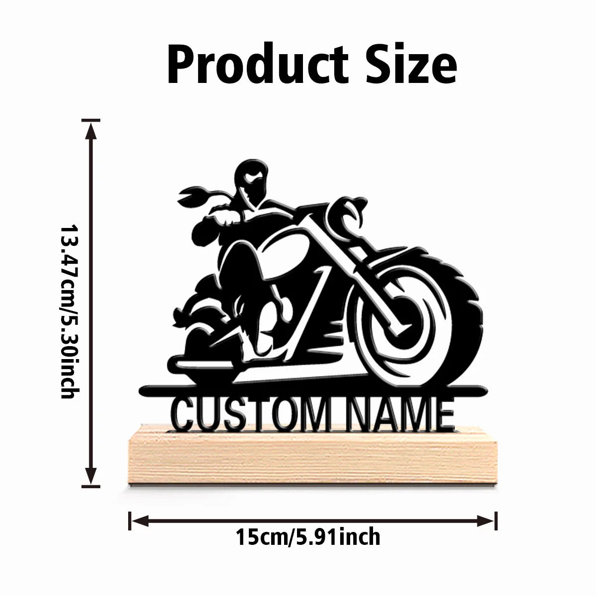 Personalized Motorcycle Biker Sculpture