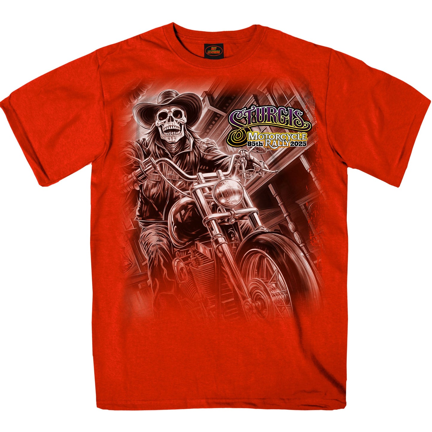 2025 Sturgis Motorcycle Rally #1 Ghost Rider Red Men's T-Shirt