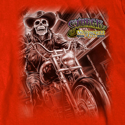 2025 Sturgis Motorcycle Rally #1 Ghost Rider Red Men's T-Shirt