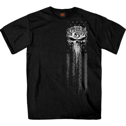 2025 Sturgis Motorcycle Rally Badass Skull Black Men's T-Shirt