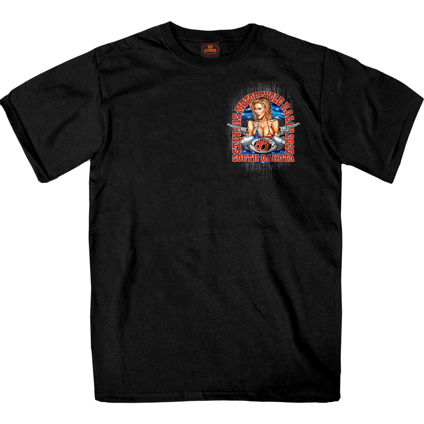 2025 Sturgis Motorcycle Rally SS Black T-Shirt