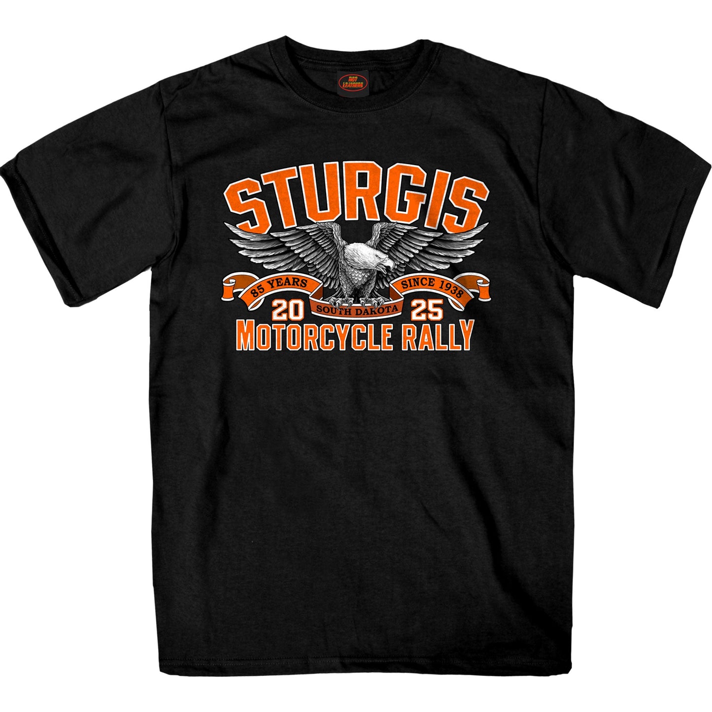 2025 Sturgis Motorcycle Rally Main Street Photo SS Black T-shirt