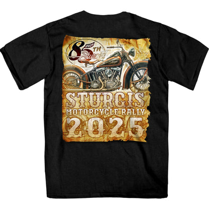 2025 Sturgis Motorcycle Rally Drafting SS Black T-shirt