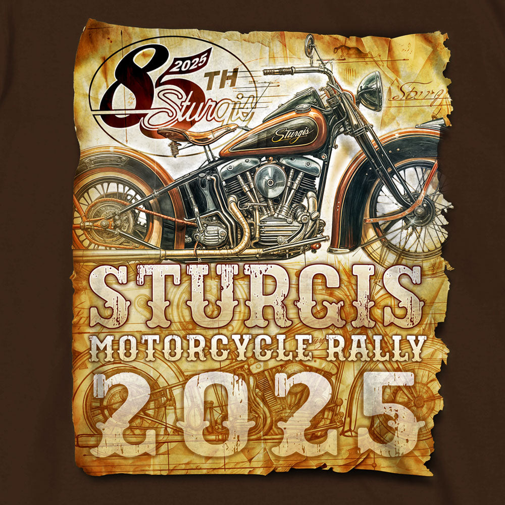 2025 Sturgis Motorcycle Rally Drafting Chocolate SS T-Shirt
