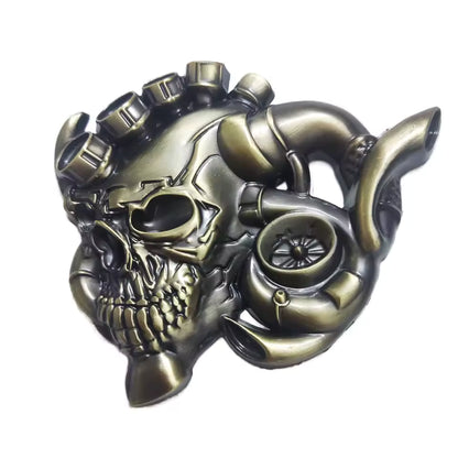 Metal Skull Motorcycle Fuel Tank Stickers