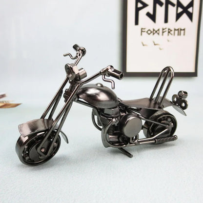 Iron Motorcycle Model Figurine