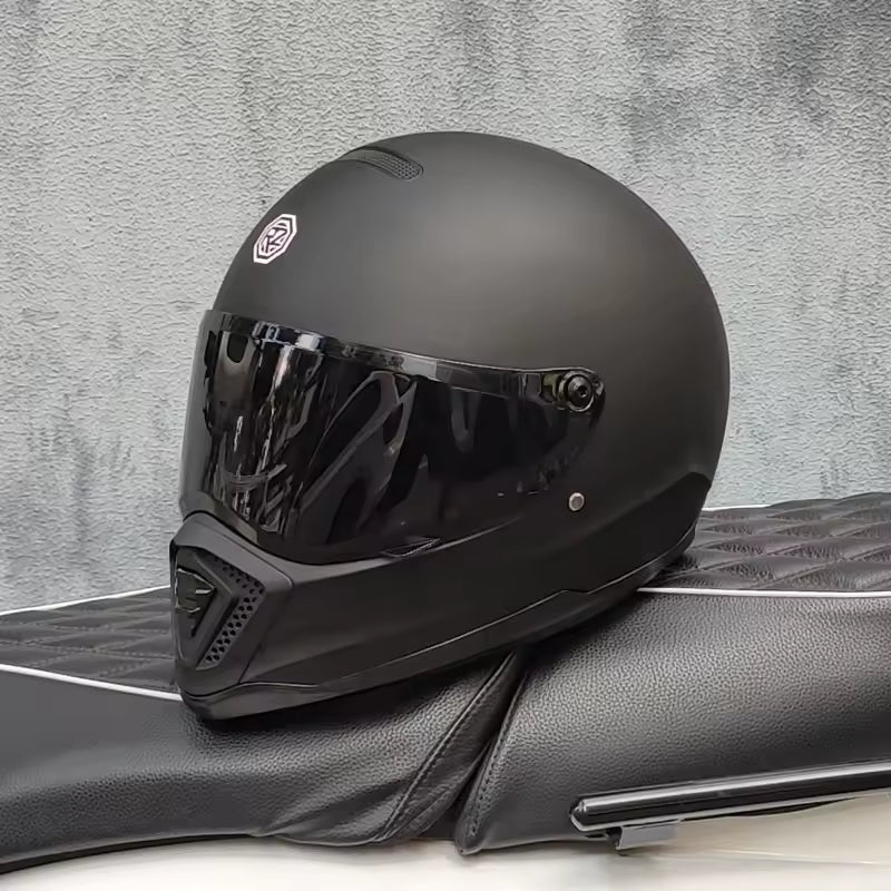 Vintage Street Cruiser Full-Face Motorcycle Helmet TT33