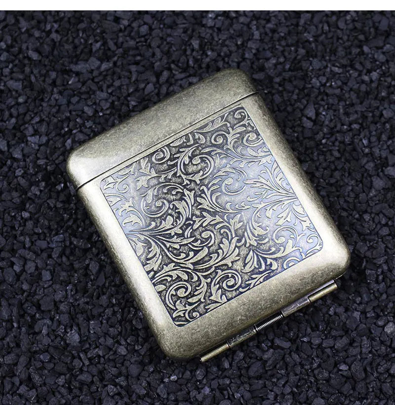 Retro Metal Cigarette Case Box