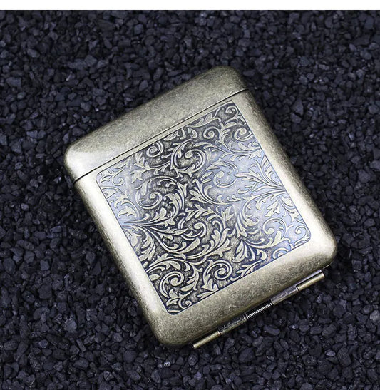Retro Metal Cigarette Case Box