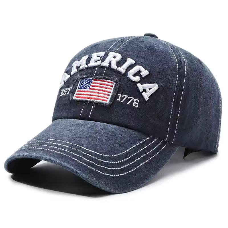 America Vintage Washed Cotton Baseball Cap