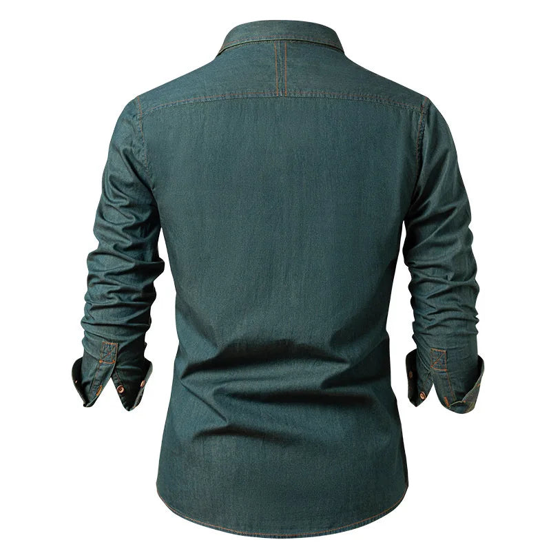 William Long Sleeve Denim Shirt