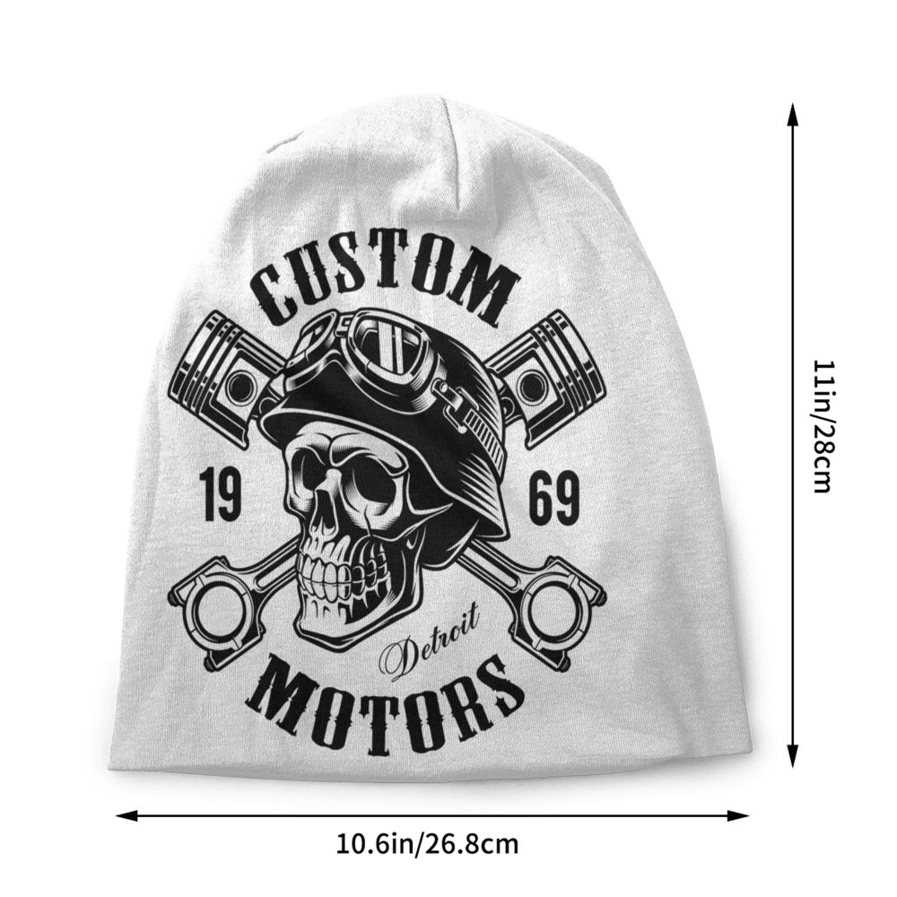 Custom Motors Skull Beanie VA06