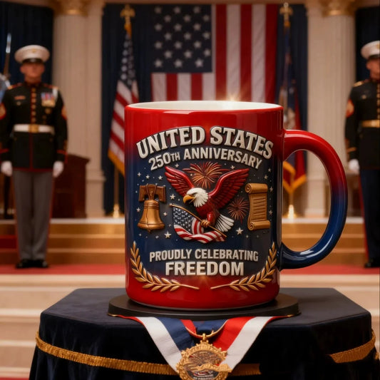 Celebrating Freedom USA 250th Anniversary Ceramic Mug