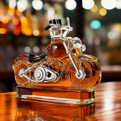 10 Oz Motorcycle Shape Whiskey Bottle