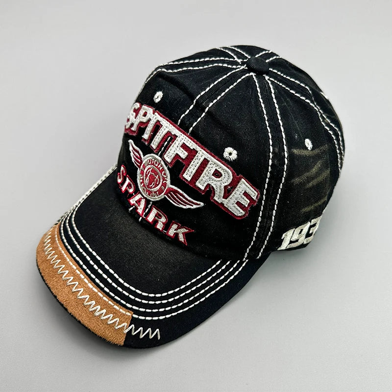 Spitfire Embroidery Vintage Baseball Cap