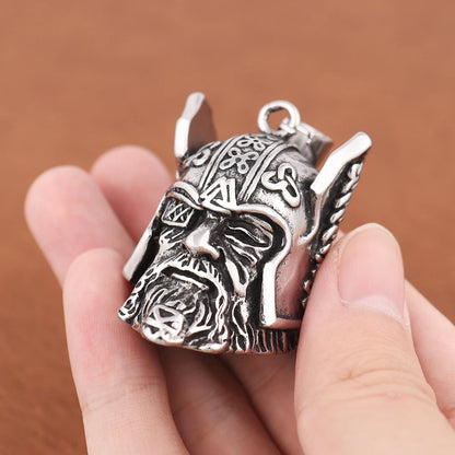 Viking Warrior Bell Pendant Necklace
