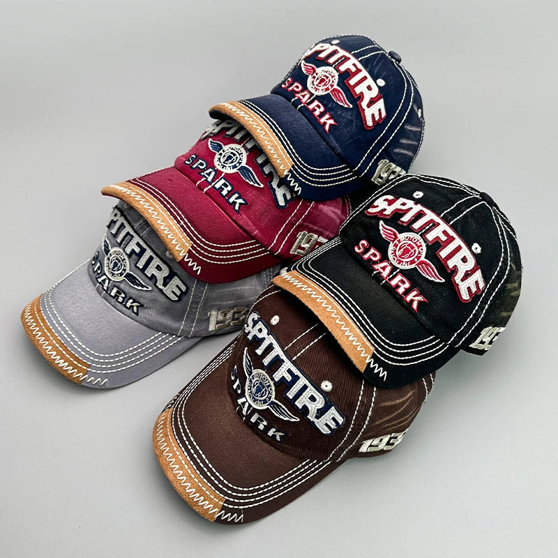 Spitfire Embroidery Vintage Baseball Cap
