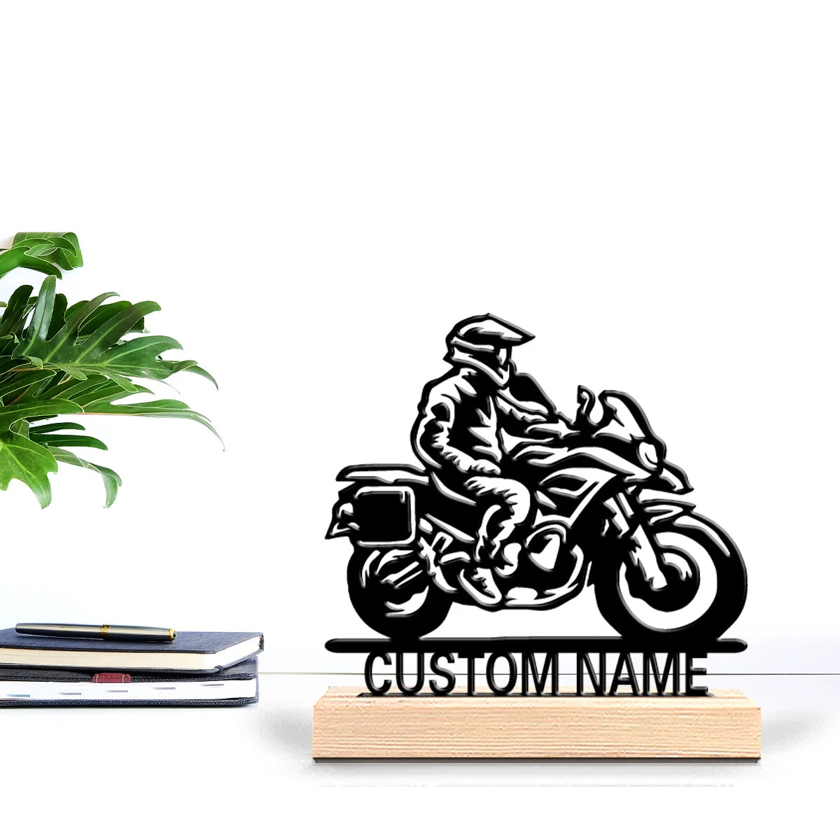 Personalized Motorcycle Metal Sculpture
