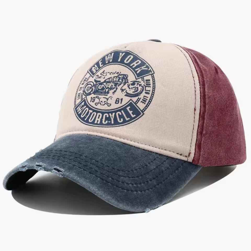 New York Motorcycle Baseball Cap