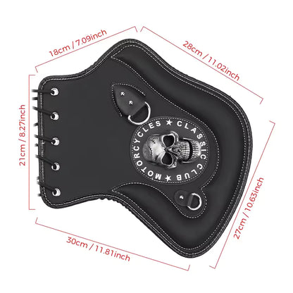 Skull Motorcycle Side Saddle Heat Shield