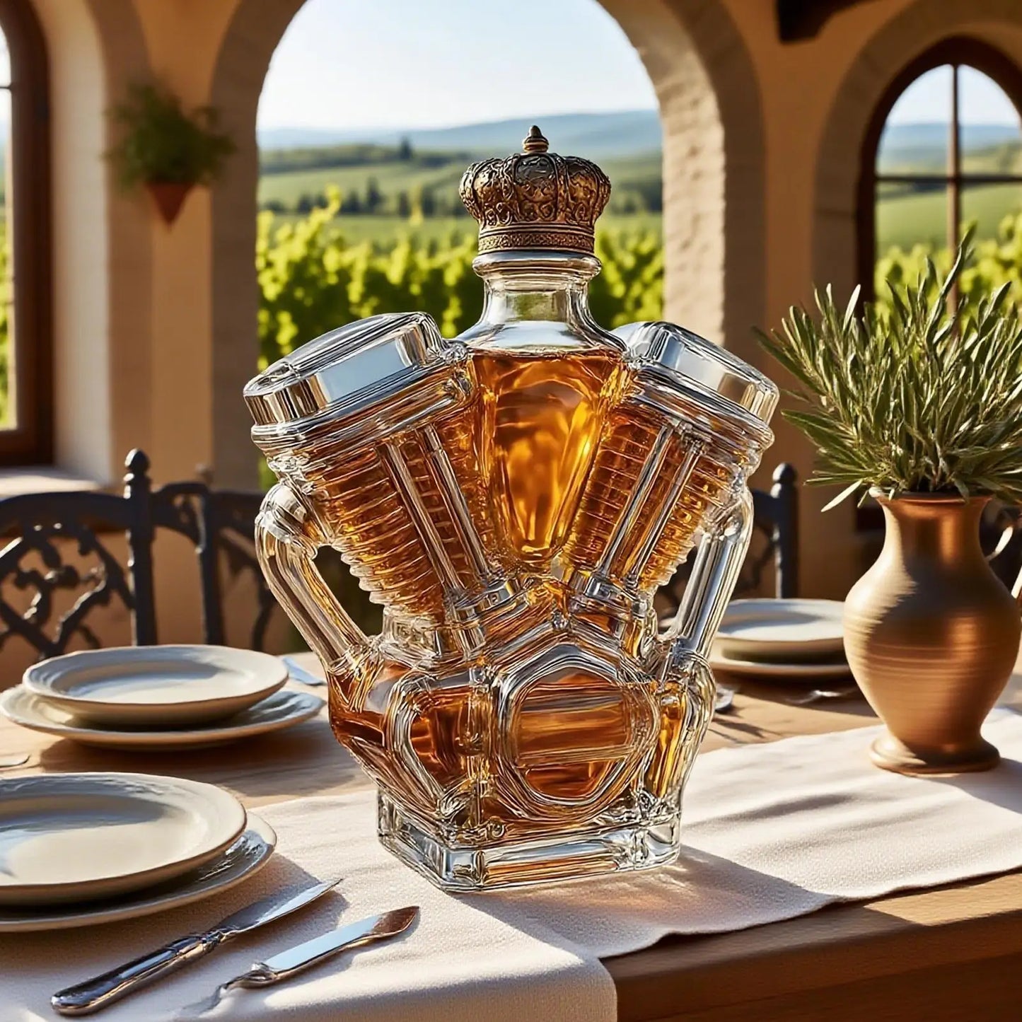 IronPulse Whiskey Bottle