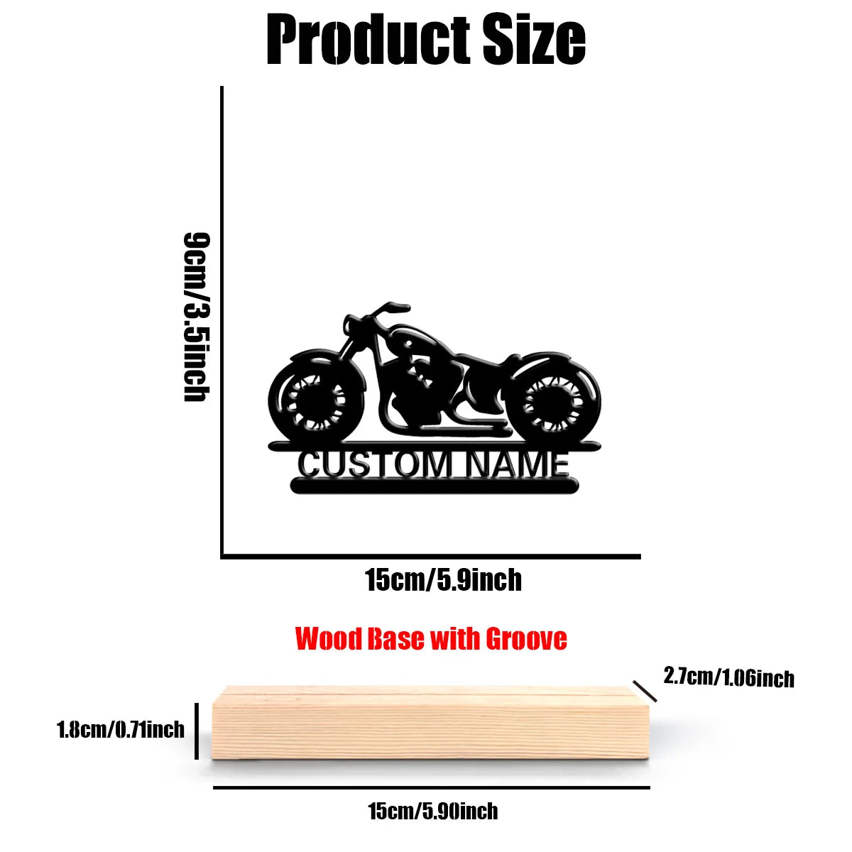 Personalized Motorcycle Metal Sculpture