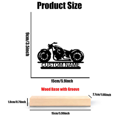 Personalized Motorcycle Metal Sculpture