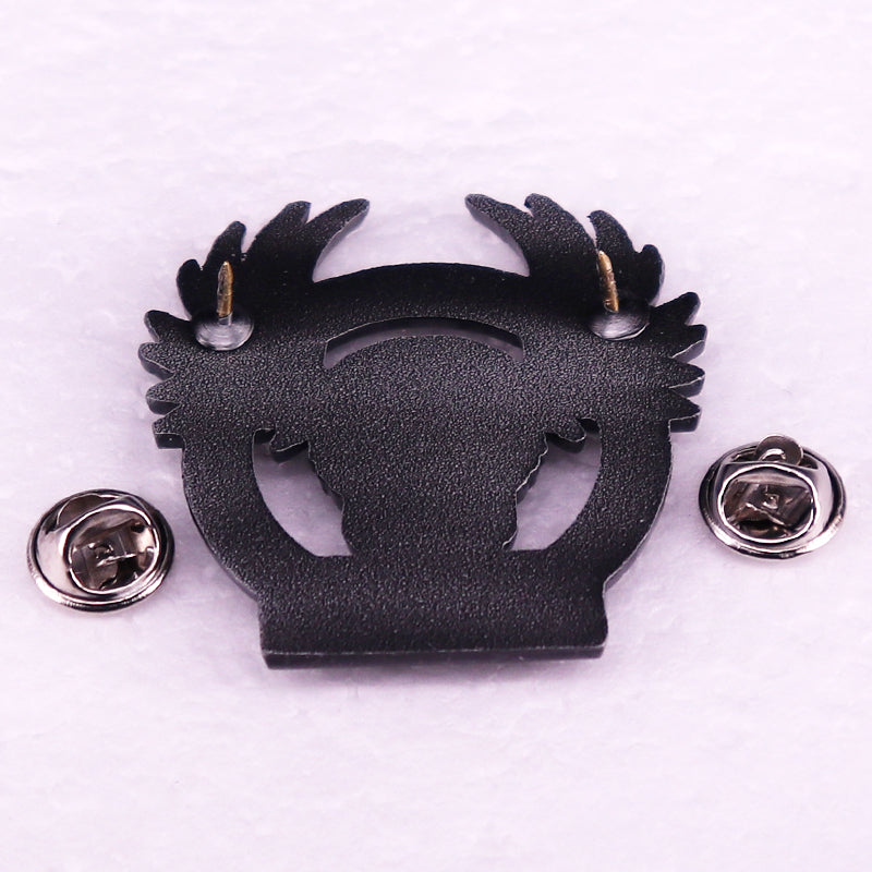 Free Spirit Skull Wings Pin