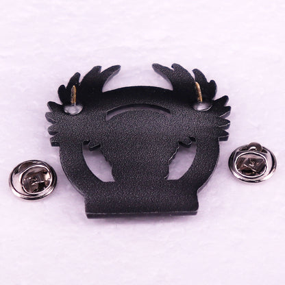 Free Spirit Skull Wings Pin