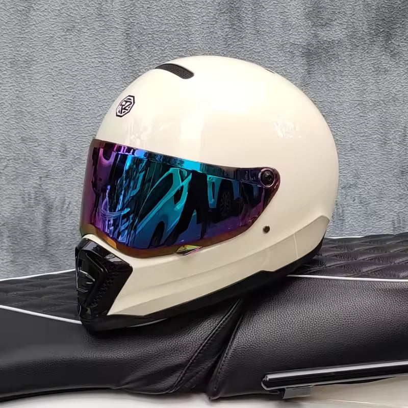 Vintage Street Cruiser Full-Face Motorcycle Helmet TT33