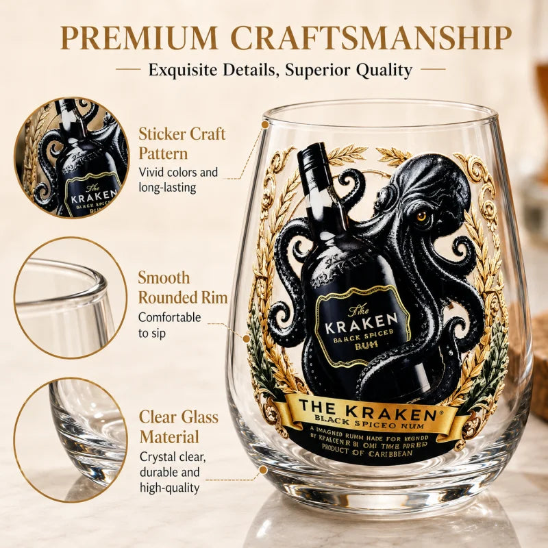 The Kraken Octopus Whiskey Glass