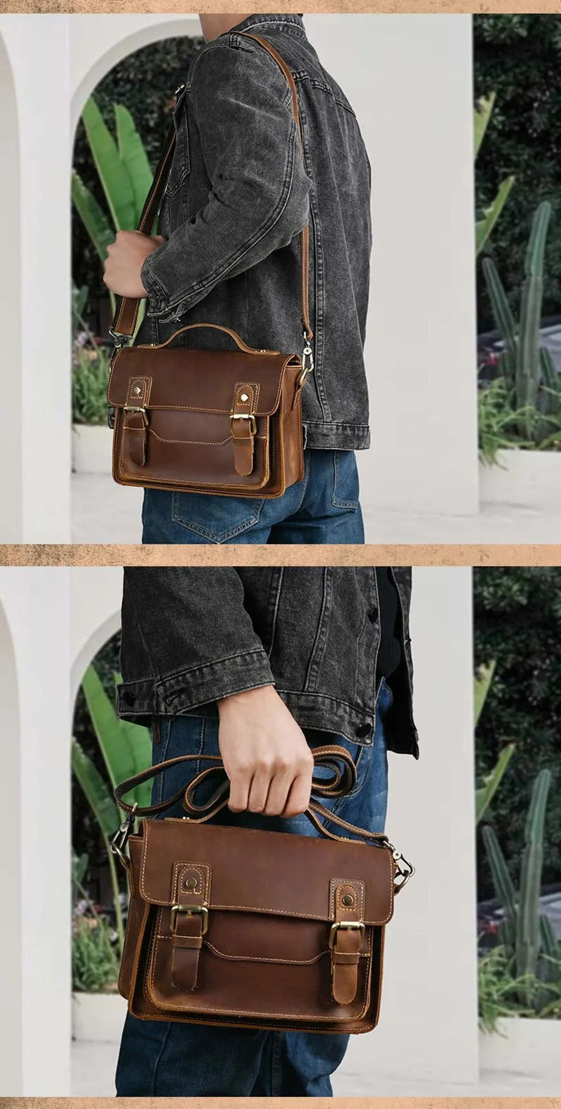 Gary Leather Shoulder Bag