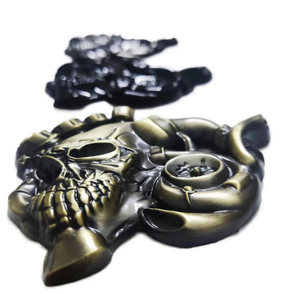 Metal Skull Motorcycle Fuel Tank Stickers