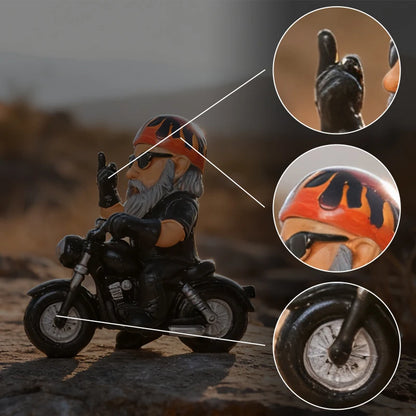 Motorcycle Rider Resin Figurine