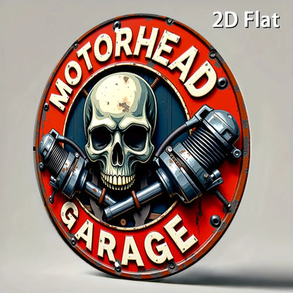 Motorhead Skull Aluminum Sign