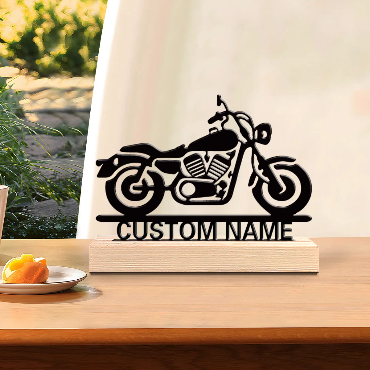 Personalized Motorcycle Metal Sculpture 2