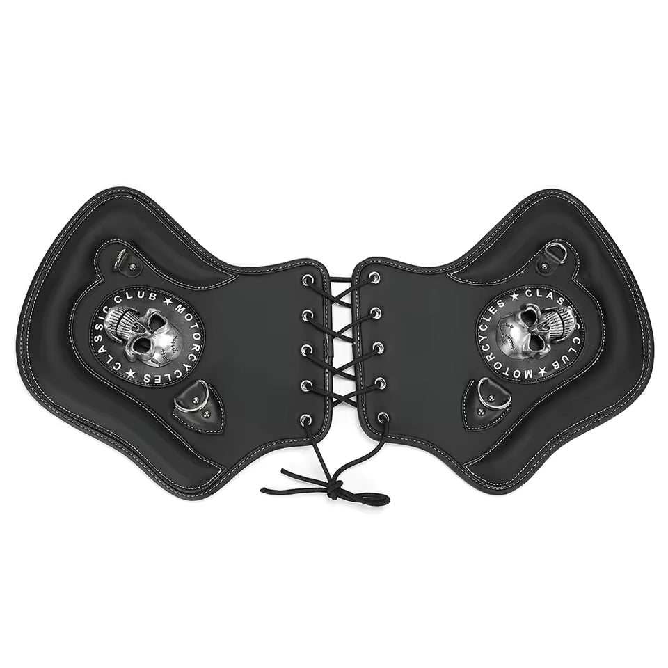 Skull Motorcycle Side Saddle Heat Shield
