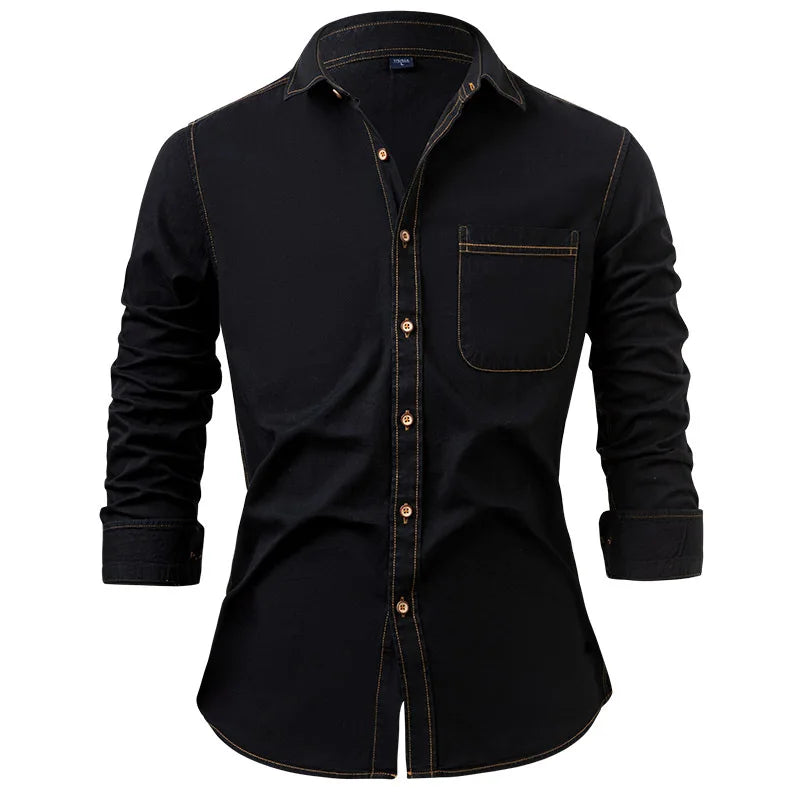 William Long Sleeve Denim Shirt