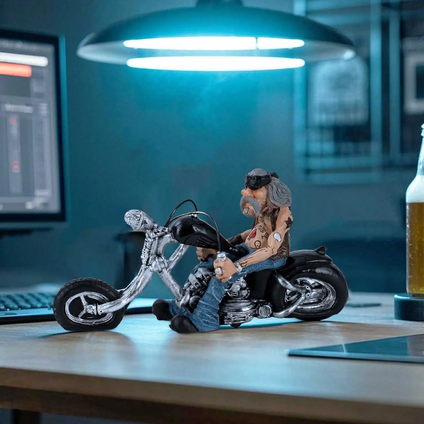 Funny Biker Resin Figurine