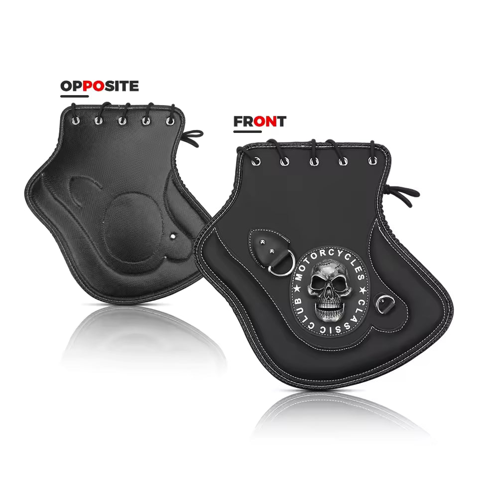 Skull Motorcycle Side Saddle Heat Shield