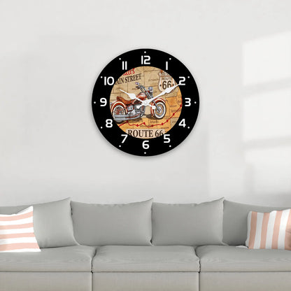 Route 66 Retro Wall Clock