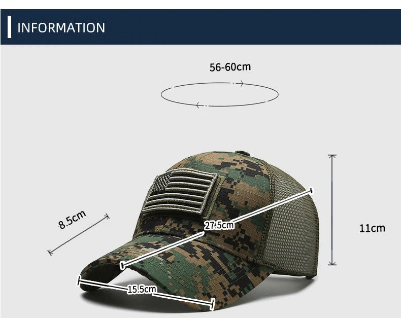 American Mesh Embroidery Baseball Cap