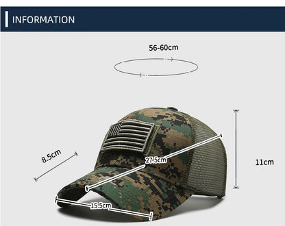 American Mesh Embroidery Baseball Cap