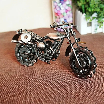 Vintage Motorcycle Figurine