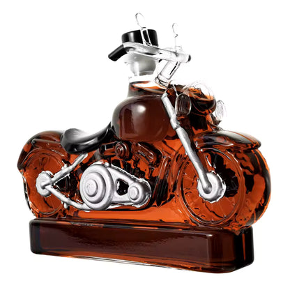 10 Oz Motorcycle Shape Whiskey Bottle